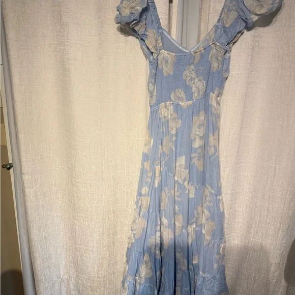 Free People Sky Blue Floral Maxi Dress - Picture 3 of 5